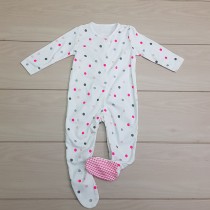 سرهمی جورابدار دخترانه 24473 سایز 1 تا 24 ماه