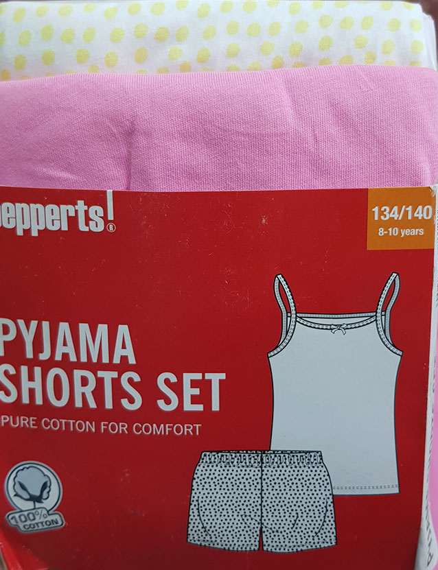 ست دخترانه 24438 سایز 7 تا 12 سال  کد 1 مارک Pepperts