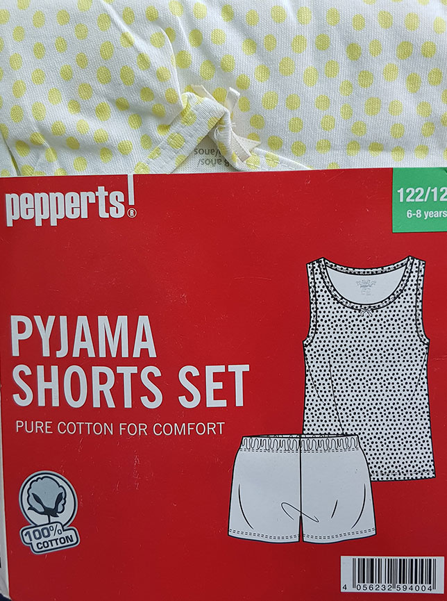 ست دخترانه 24438 سایز 7 تا 12 سال  کد 2 مارک Pepperts