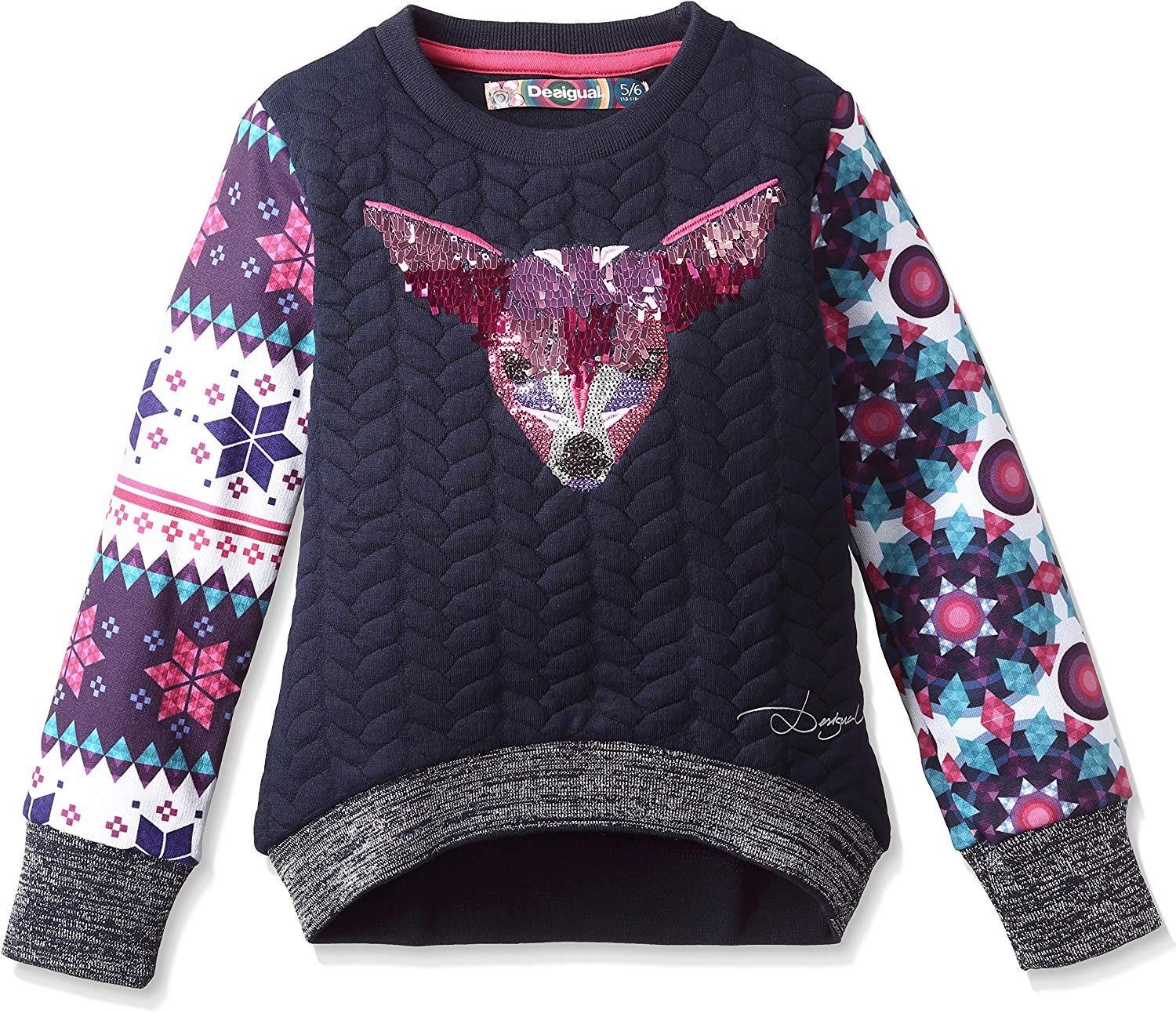 پلیور دخترانه 26020 سایز 4 تا 14 سال مارک Desigual