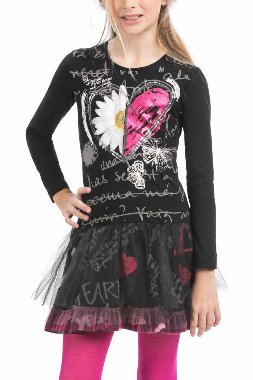 سارافون دخترانه 26050 سایز 3 تا 13 سال مارک Desigual   *
