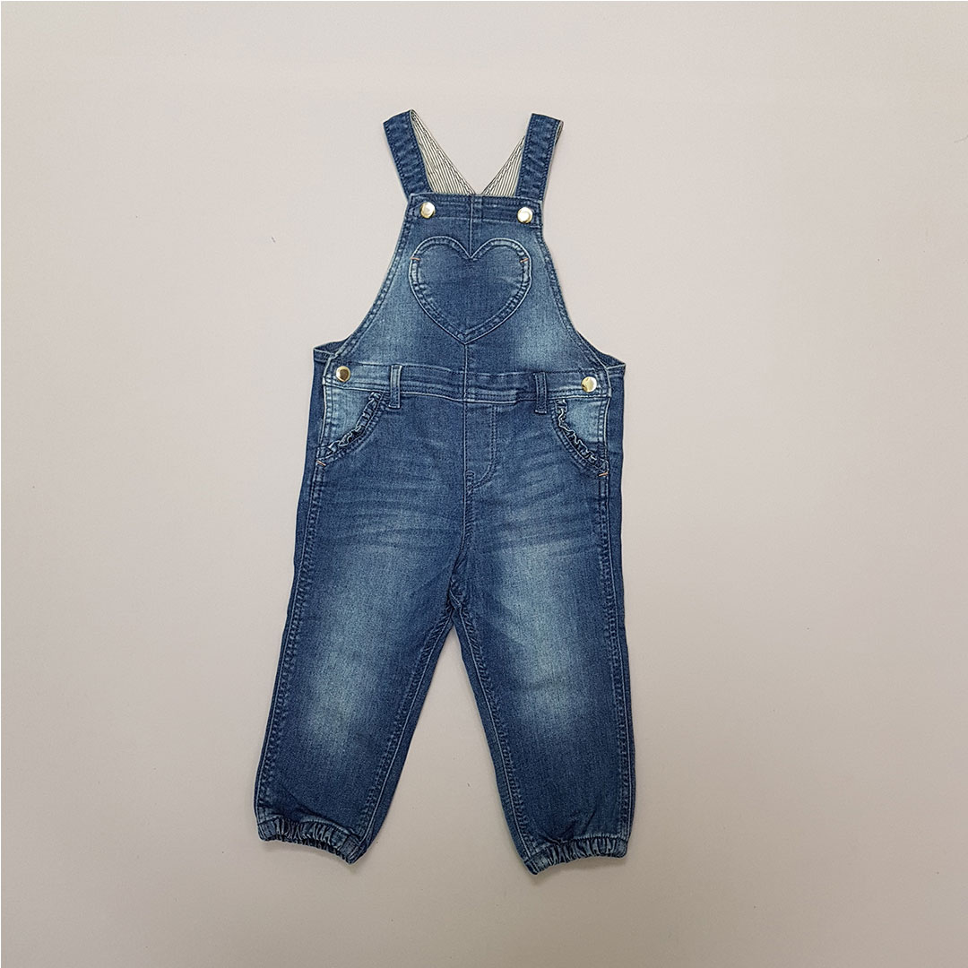 پیشبندار جینز دخترانه 28528 سایز 3 ماه تا 3 سال مارک h&m