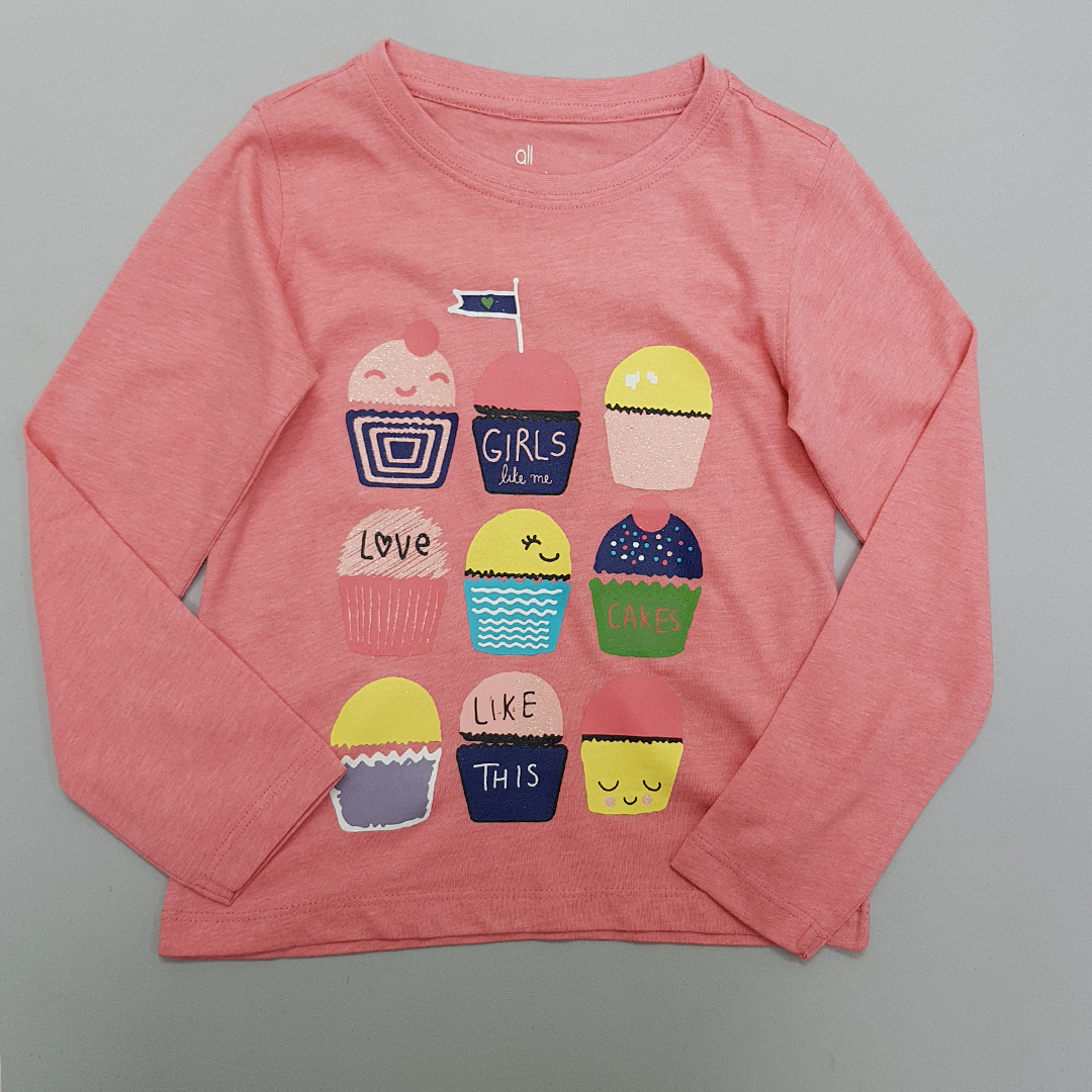 بلوز دخترانه 29614 سایز 6 تا 10 سال مارک ALL BASICS   *