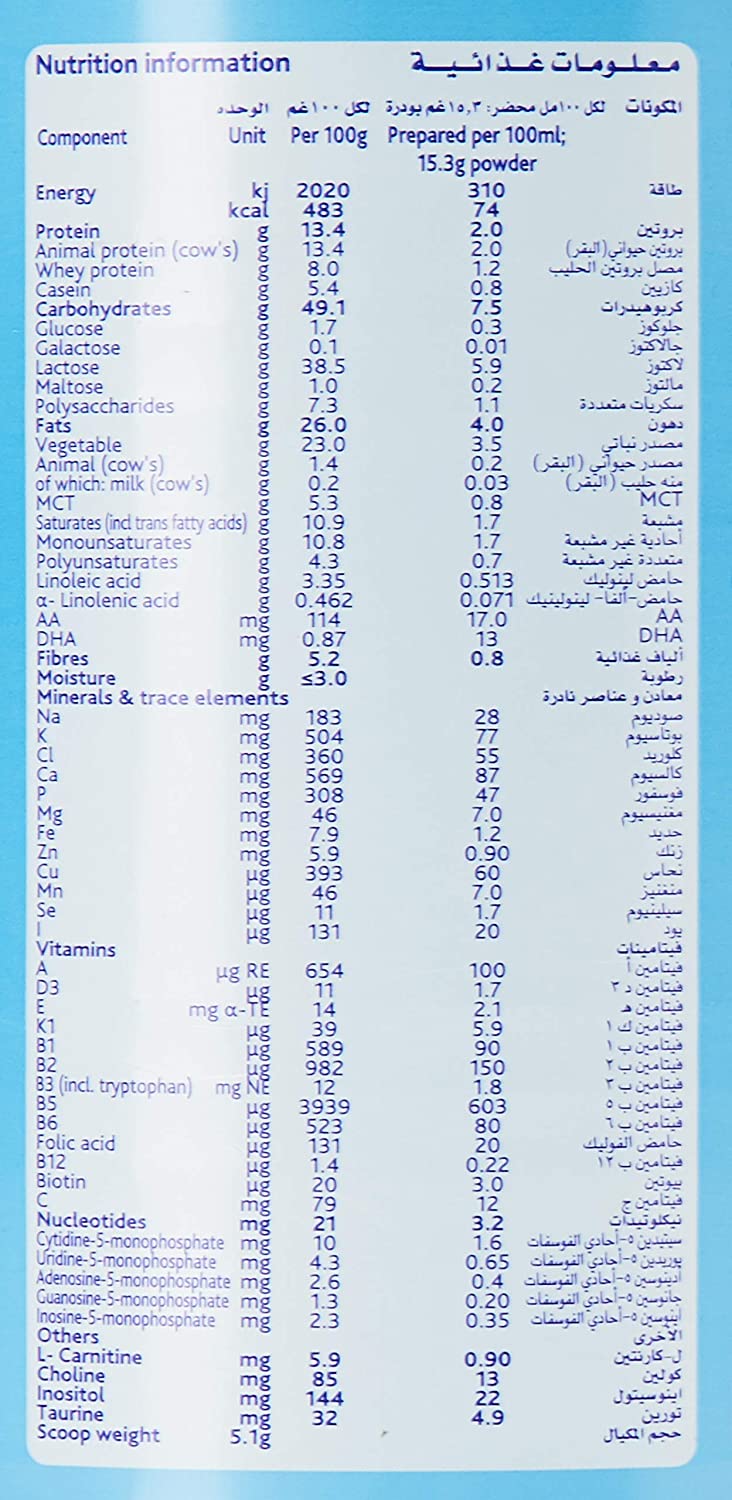 شیر خشک آپتامیل پی دی اف نوتریشیا اصلی مخصوص نوزادان نارس 400 گرم