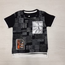 تیشرت مشکی جیب دار کد 6002011