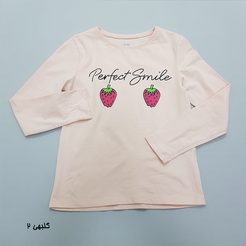 بلوز دخترانه 32732 سایز 1.5 تا 8 سال کد 12 مارک H&M   *