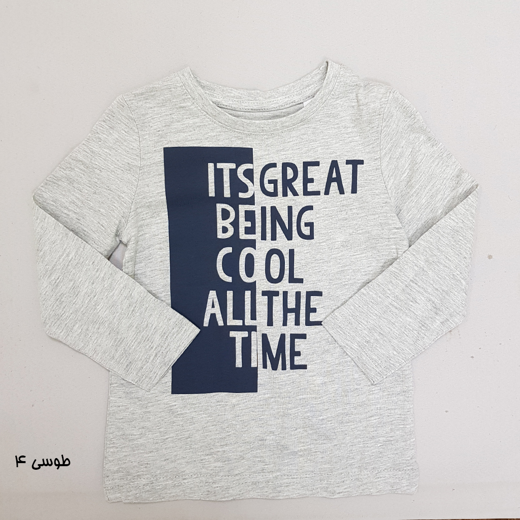 بلوز پسرانه 34608 سایز 2 تا 10 سال کد 3 مارک Palomino