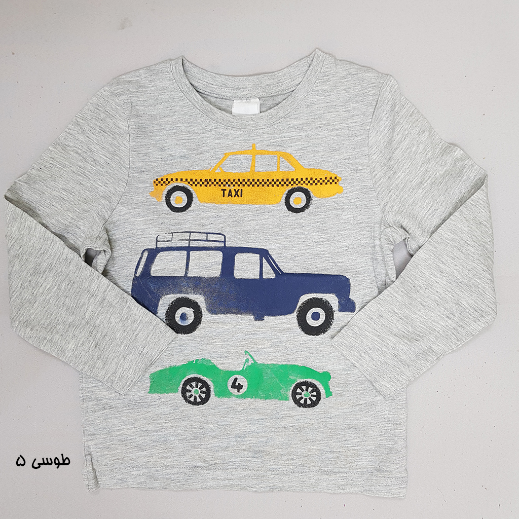 بلوز پسرانه 34608 سایز 2 تا 10 سال کد 3 مارک Palomino