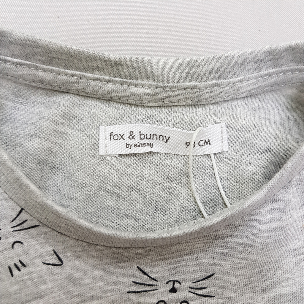 تی شرت دخترانه 34888 سایز 1.5 تا 8 سال مارک FOX&BUNNY