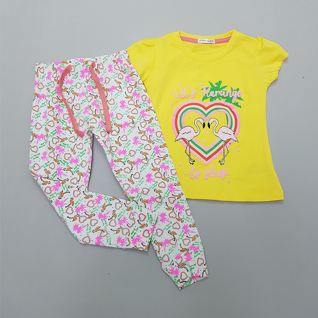 ست دخترانه 32110 سایز 2 تا 10 سال مارک Flamingo   *