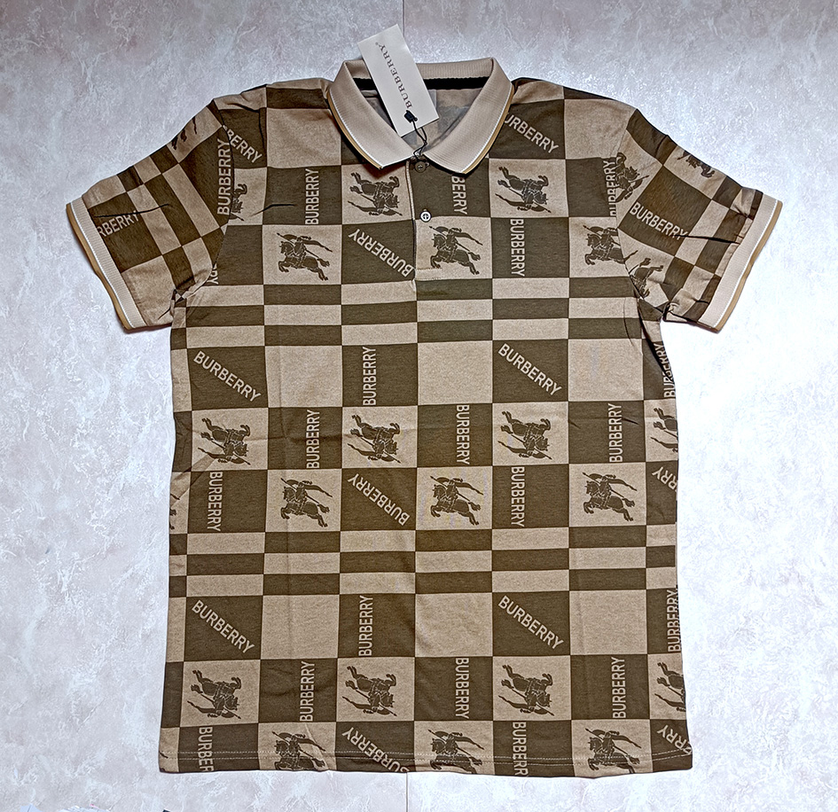 تیشرت مردانه برند BURBERRY طرح شطرنجی کد 2204639