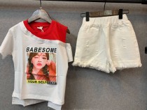 تیشرت شورت دخترانه کد 6003091