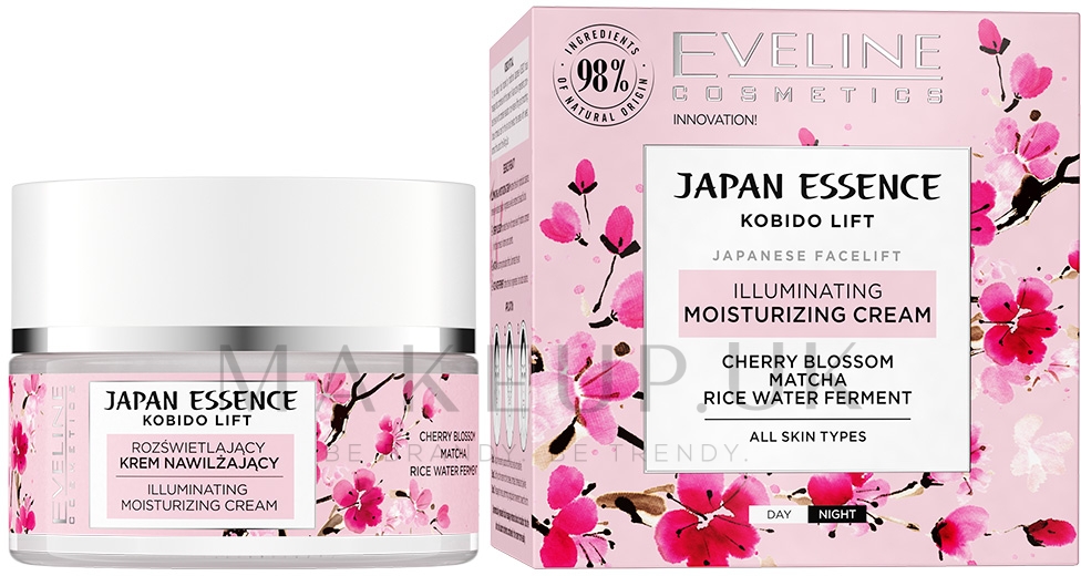 کرم مرطوب کننده صورت EVELINE ژاپن اسنس روشن کننده برای انواع پوست کد 75516