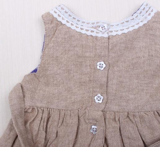 سارافون دخترانه 11776 سایز بدوتولد تا 7 سال مارک MINI ELEGANCE