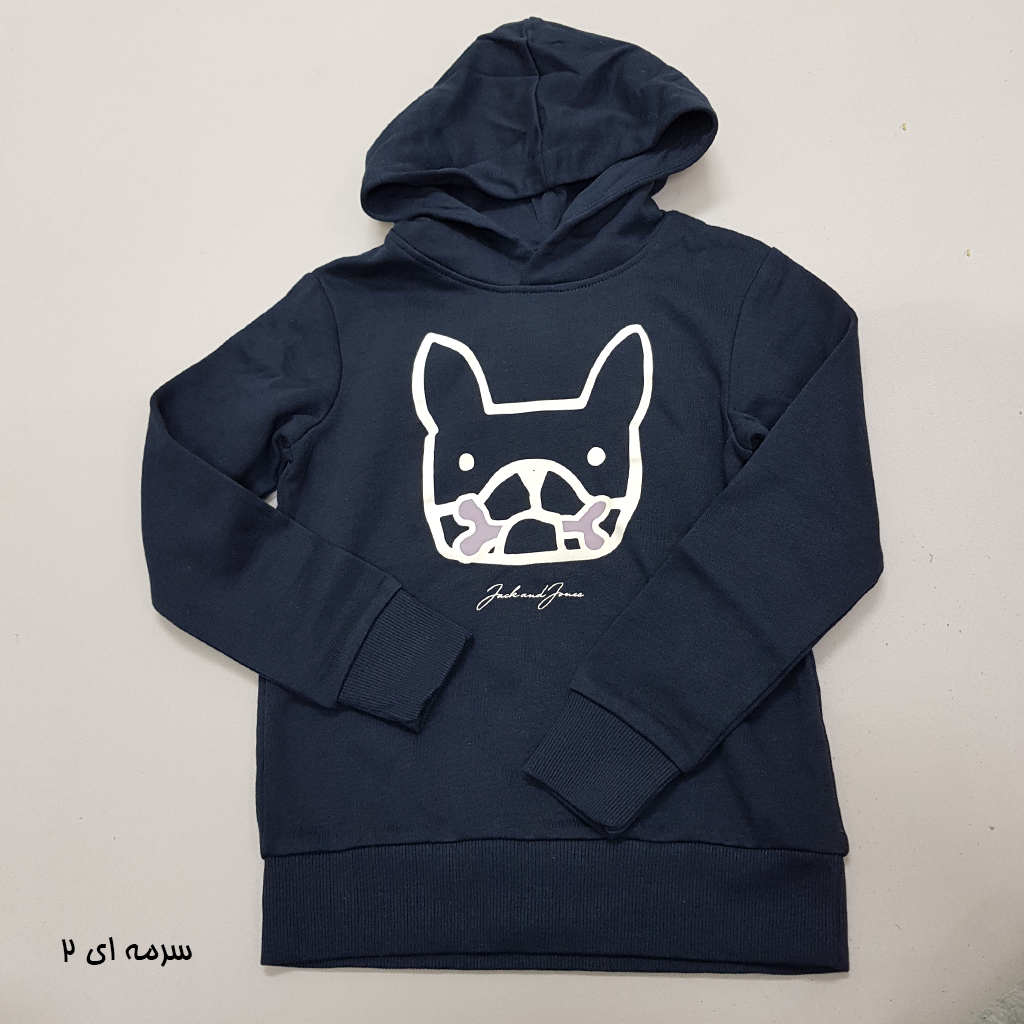 هودی توپنبه ای پسرانه 37837 سایز 8 تا 16 سال مارک JACK&JONES