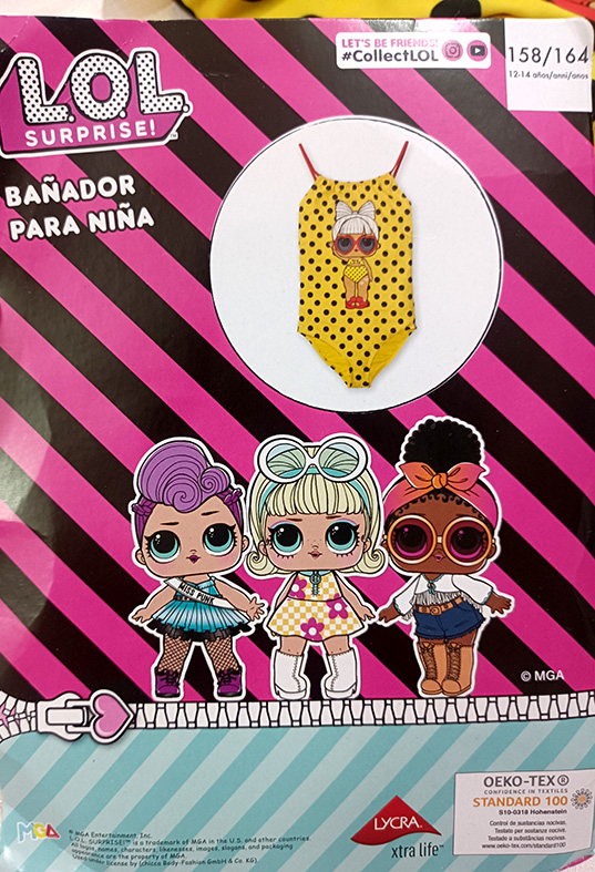 مایو دخترانه یکسره برند اروپایی کد 2204996