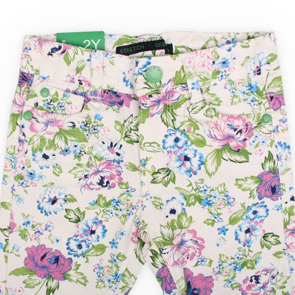 شلوار کتان دخترانه 18028 سایز 2 تا 8 سال مارک STRETCH SKINNY