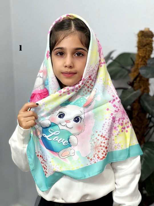روسری نخی فانتزی طرح خرگوش دخترانه کد 2205078