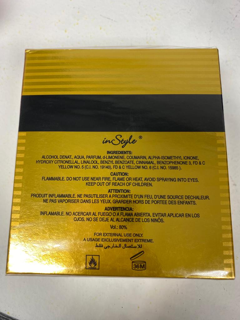Gold coin عطر Instyle مردانه (100ml)(6100)