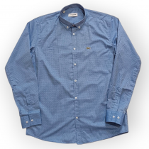 پیراهن آستین بلند مردانه طرح نقطه ای برند لاگوست کد2205150