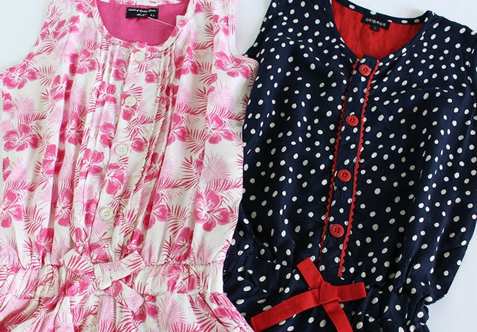 سرهمی دخترانه 15494 سایز 4 تا 10 سال مارک H&M
