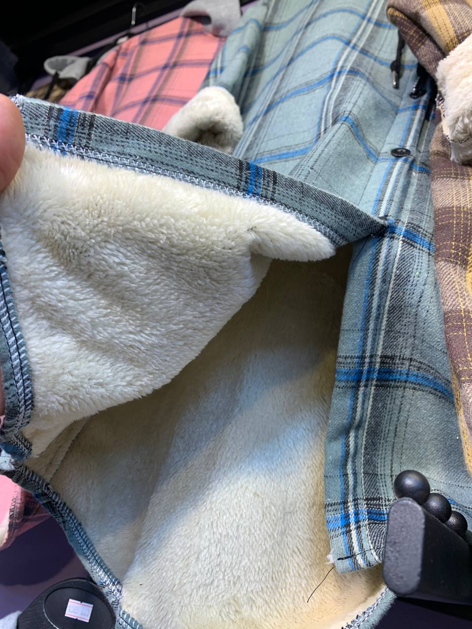 چهارخونه داخل خز زنانه کد 413356