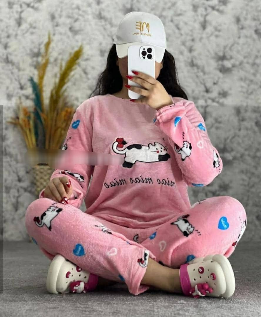 ست دو تیکه حوله ای دخترانه کد 413642