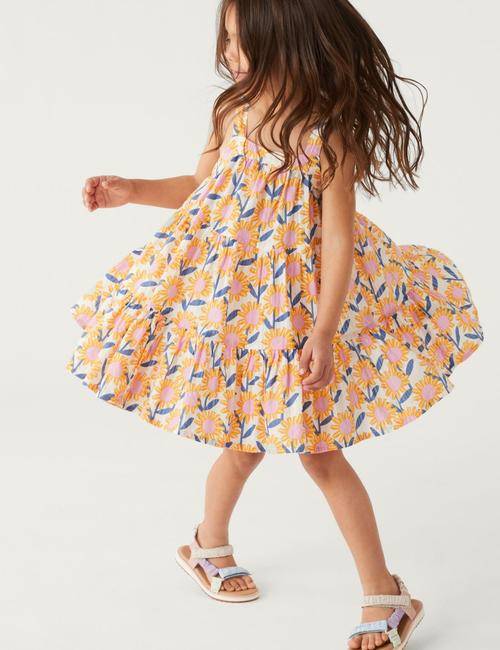 سارافون دخترانه 22068 سایز 2 تا 8 سال مارک M&S
