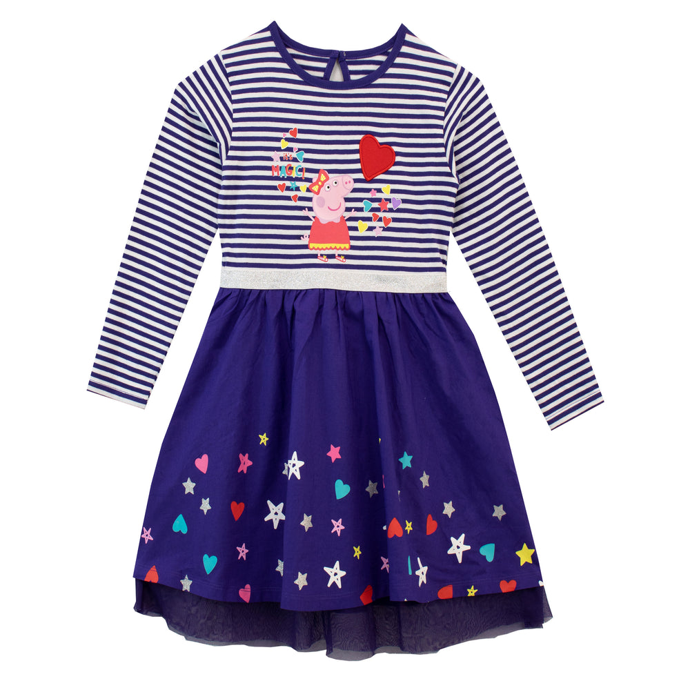 سارافون دخترانه 22199 سایز 1 تا 8 سال مارک Peppapig
