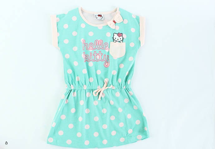 تونیک دخترانه 100278 سایز 4 تا 8 سال مارک hello kitty محصول بنگلادش