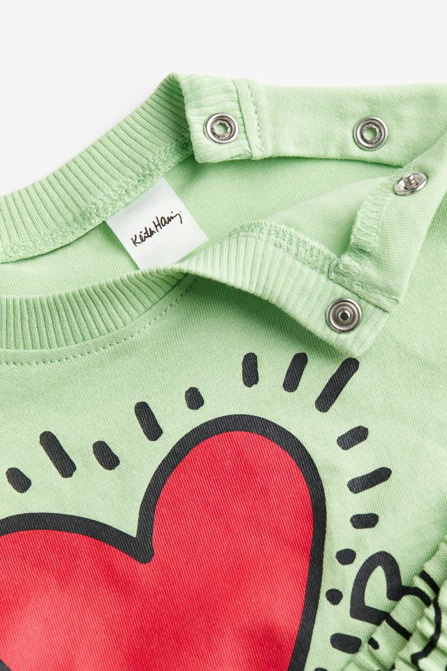تی شرت دخترانه 22423 سایز 3 ماه تا 4 سال مارک H&M