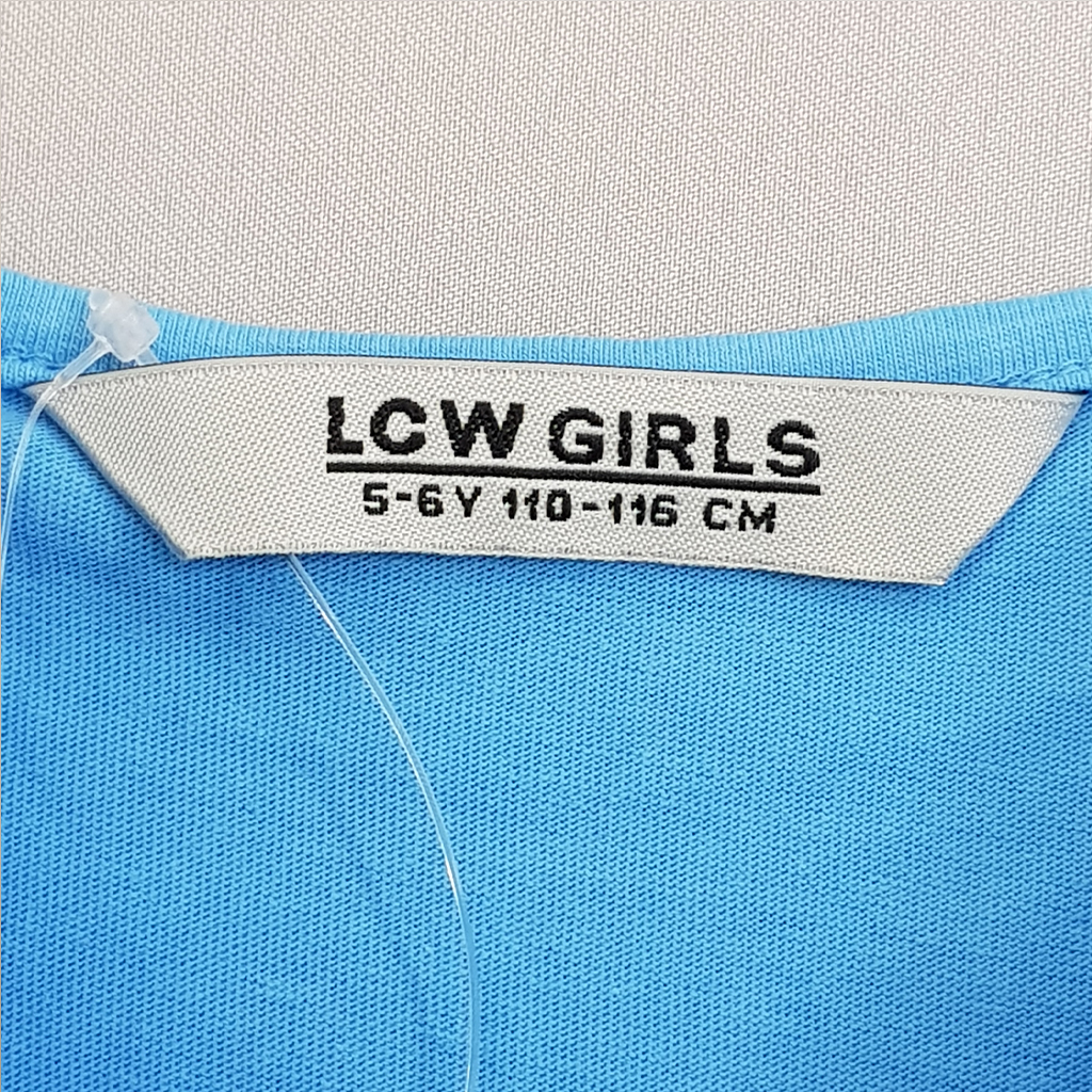 تی شرت دخترانه 22453 سایز 5 تا 13 سال مارک LCW