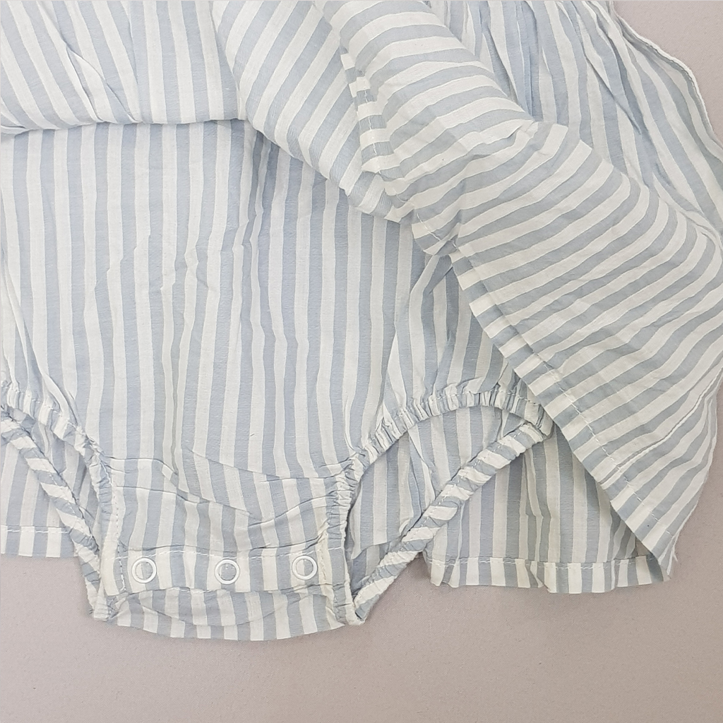 سارافون زیردکمه دار دخترانه 23088 سایز 6 ماه تا 4 سال مارک H&M