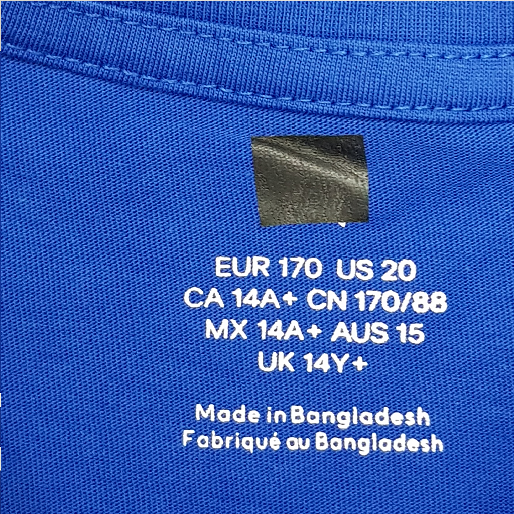تی شرت پسرانه 23168 سایز 9 تا 14 سال مارک H&M