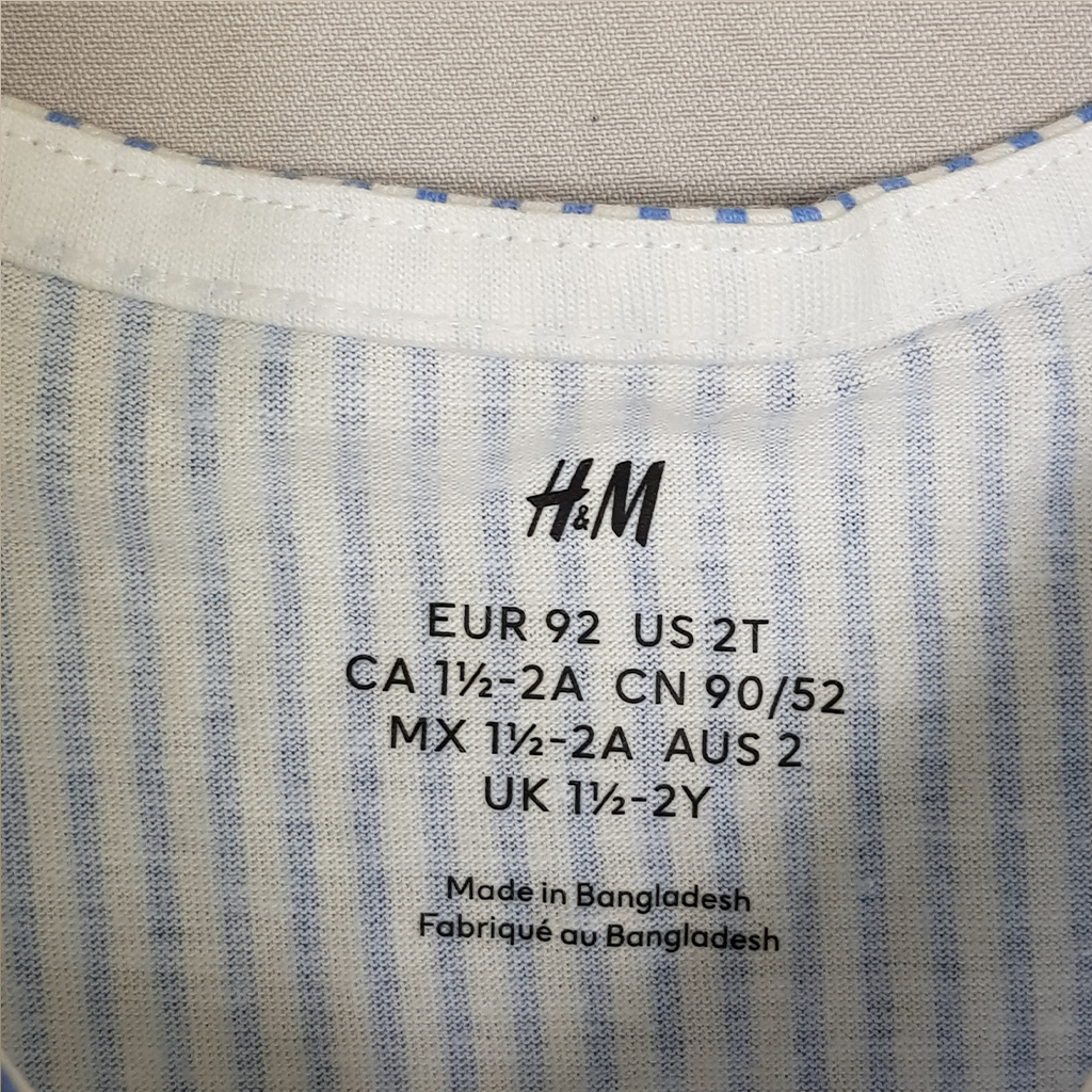 سارافون دخترانه 23445 سایز 1.5 تا 10 سال مارک H&M   *