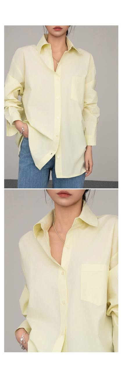 شومیز تابستانه لیمویی مارک MONT زنانه کد 414549