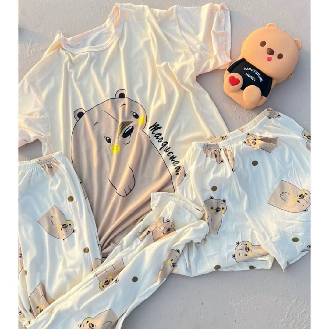 ست سه تیکه تی شرت شلوار شورتک کد 414979