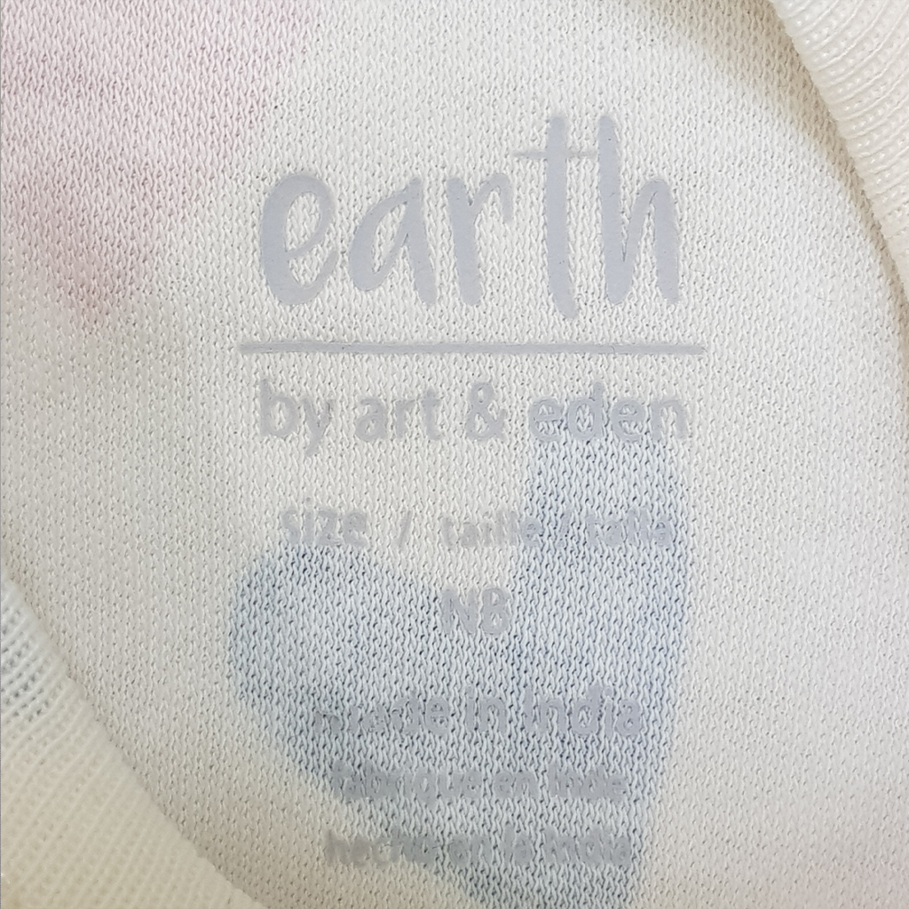 بادی دخترانه 27125 سایز بدوتولد تا 24 ماه کد 18 مارک earth