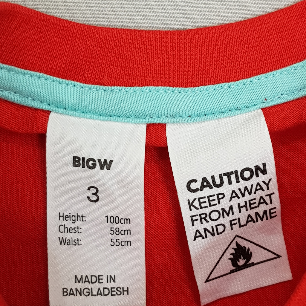 تی شرت بچگانه 27299 سایز 1 تا 14 سال کد 2 مارک BIGW