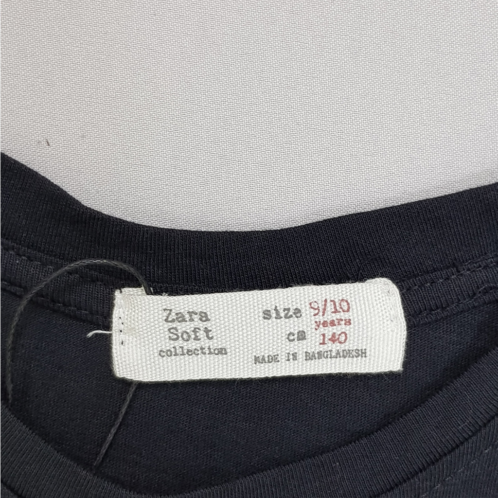 تی شرت دخترانه 27430 سایز 7 تا 14 سال کد4 مارک ZARA