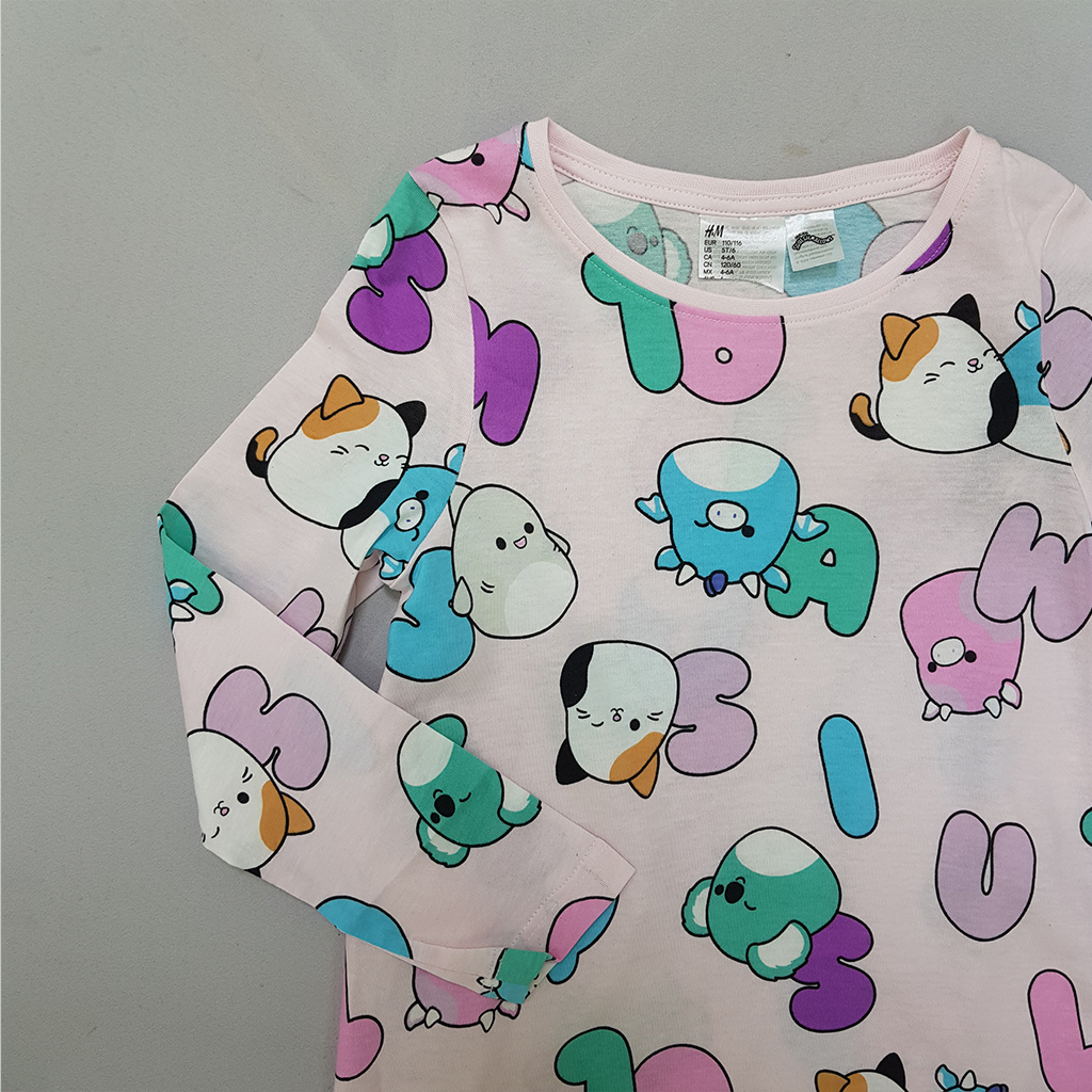 ست دخترانه 27579 سایز 5 تا 11 سال مارک H&M