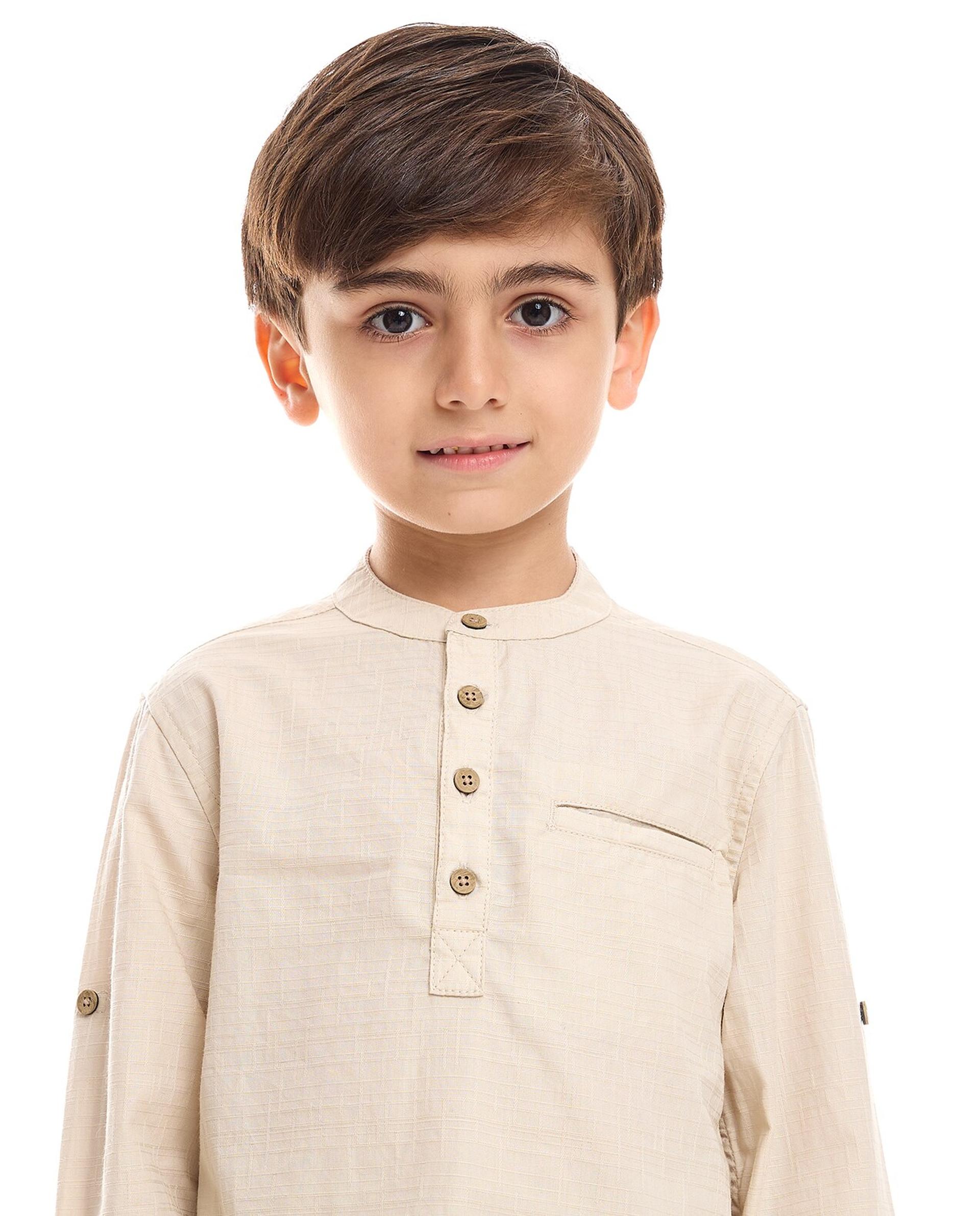 پیراهن پسرانه 27665 سایز 2 تا 10 سال مارک UNIT KIDS