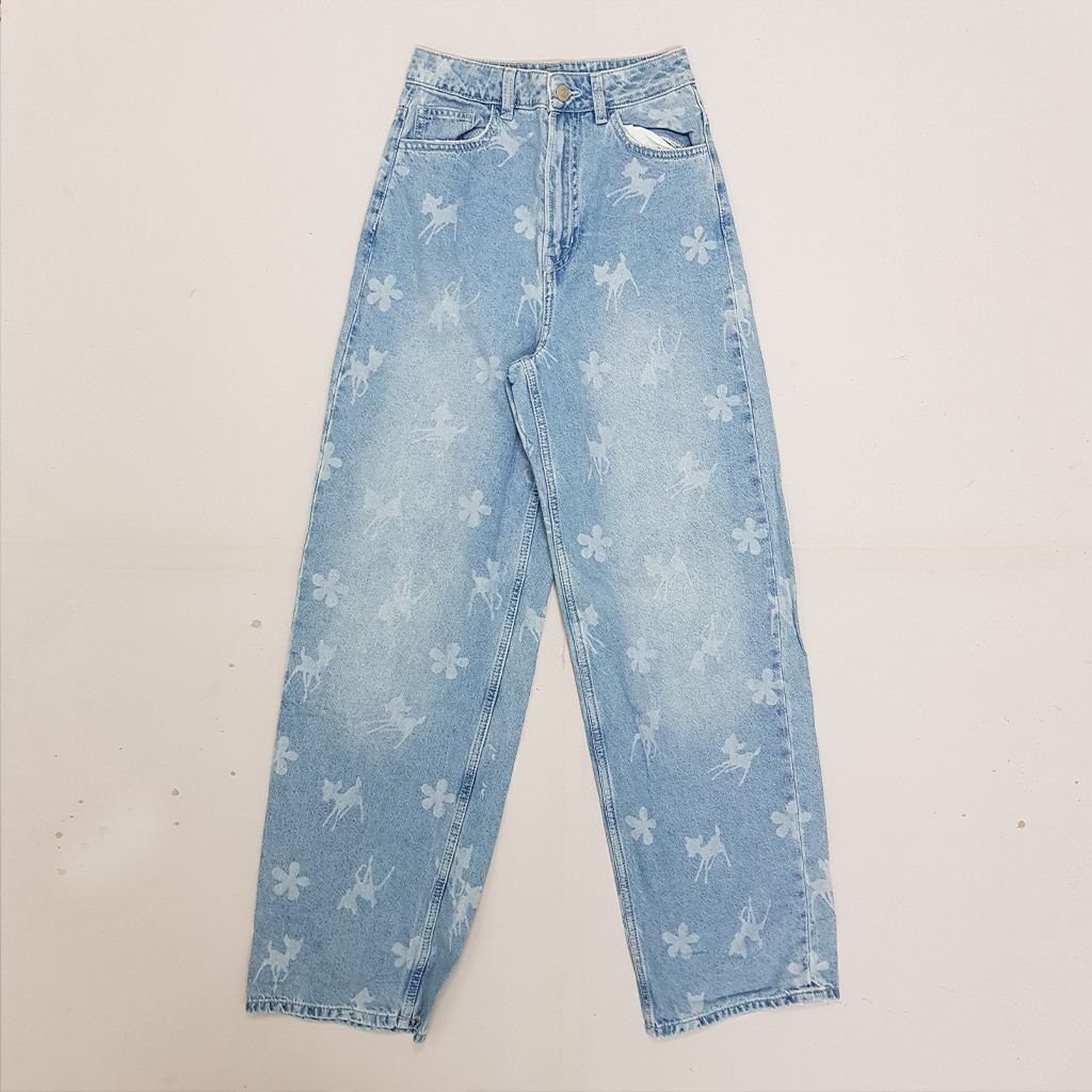شلوار جینز زنانه 27641 سایز 32 تا 44 مارک H&M