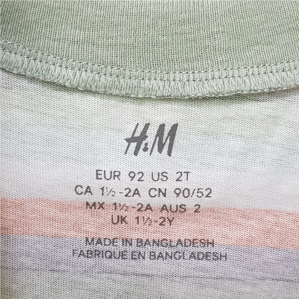 تی شرت پسرانه 27219 سایز 1.5 تا 12 سال مارک H&M