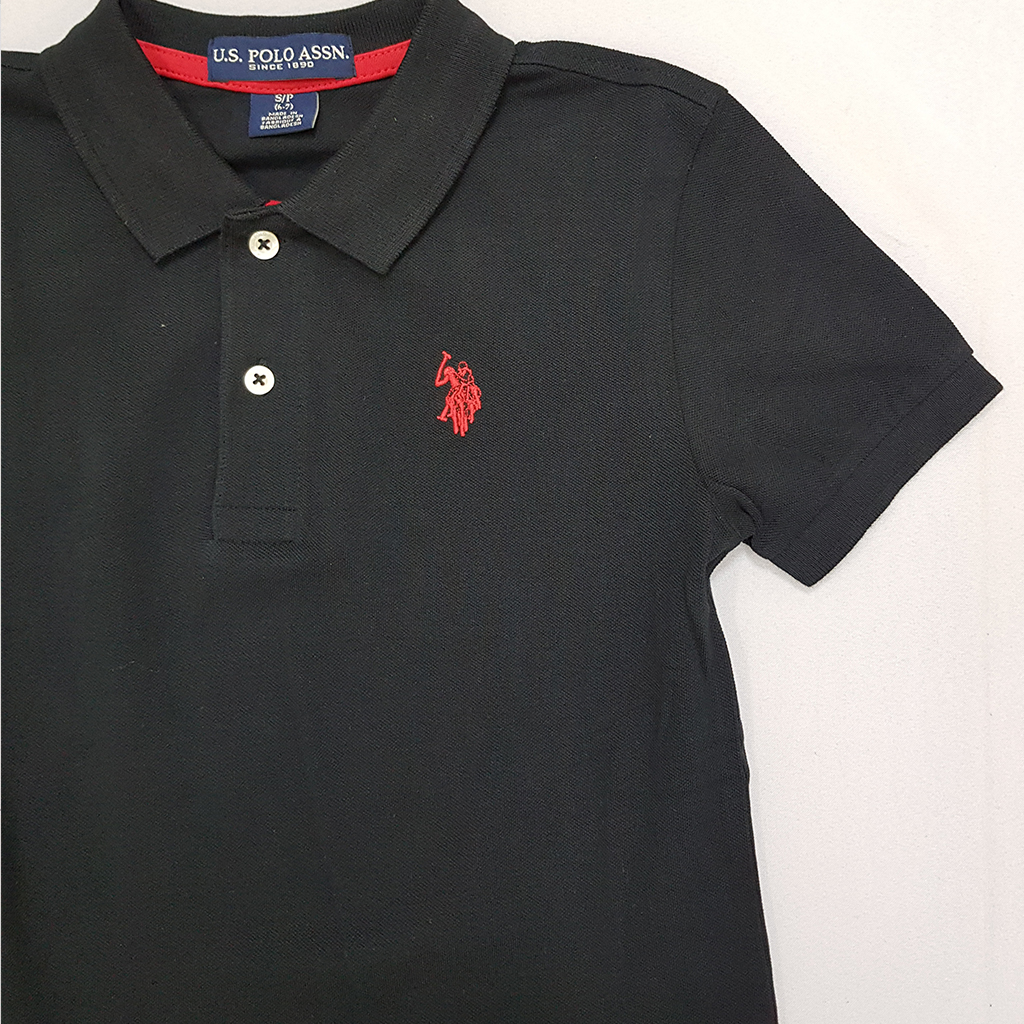 تی شرت یقه دار پسرانه 27612 سایز 4 تا 18 سال مارک US POLO
