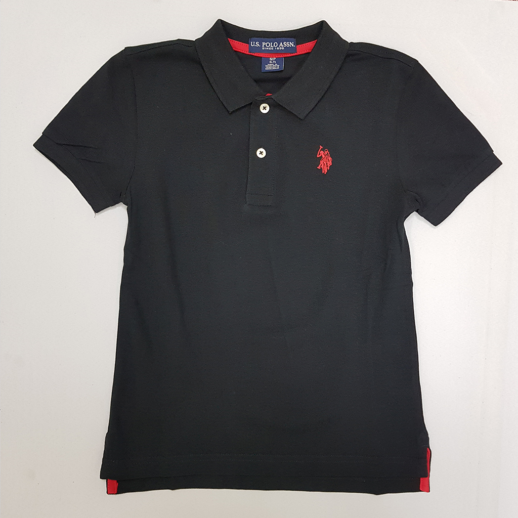 تی شرت یقه دار پسرانه 27612 سایز 4 تا 18 سال مارک US POLO