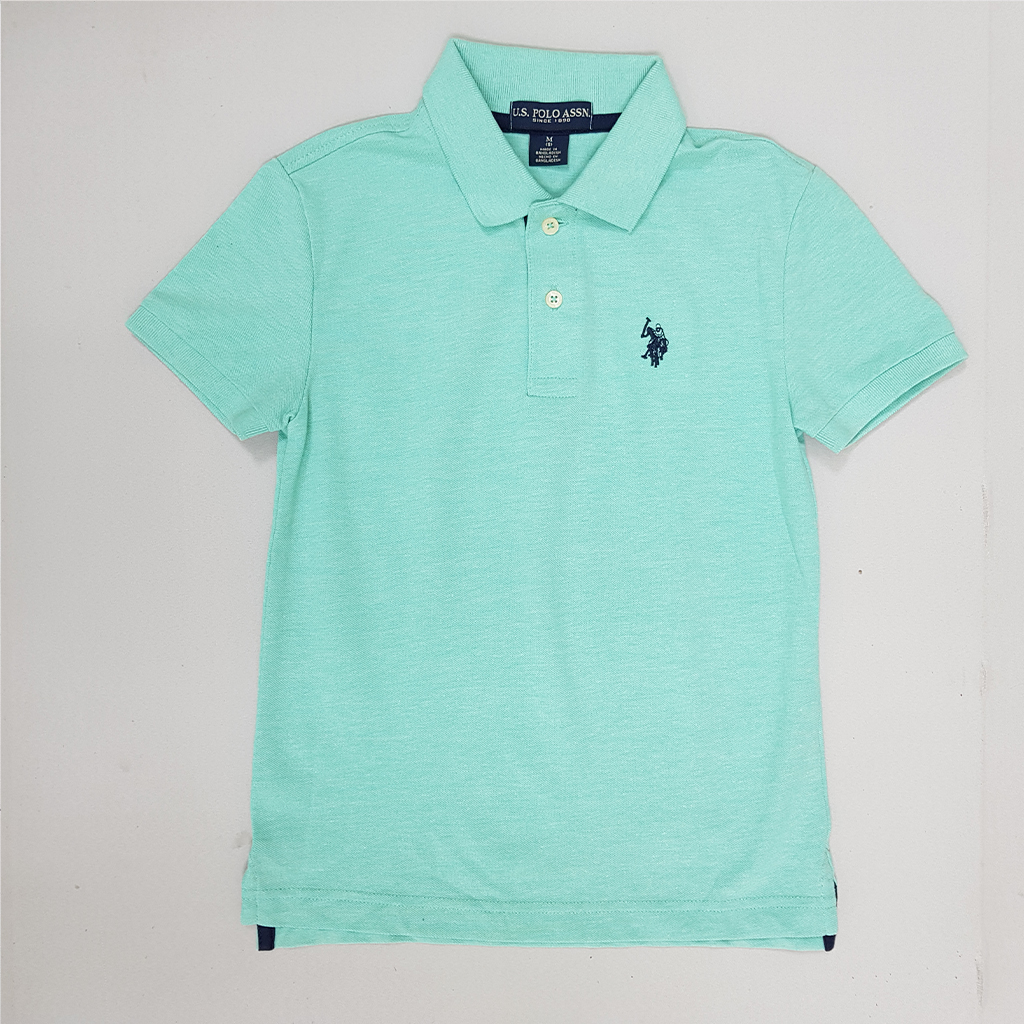 تی شرت یقه دار پسرانه 27612 سایز 4 تا 18 سال مارک US POLO