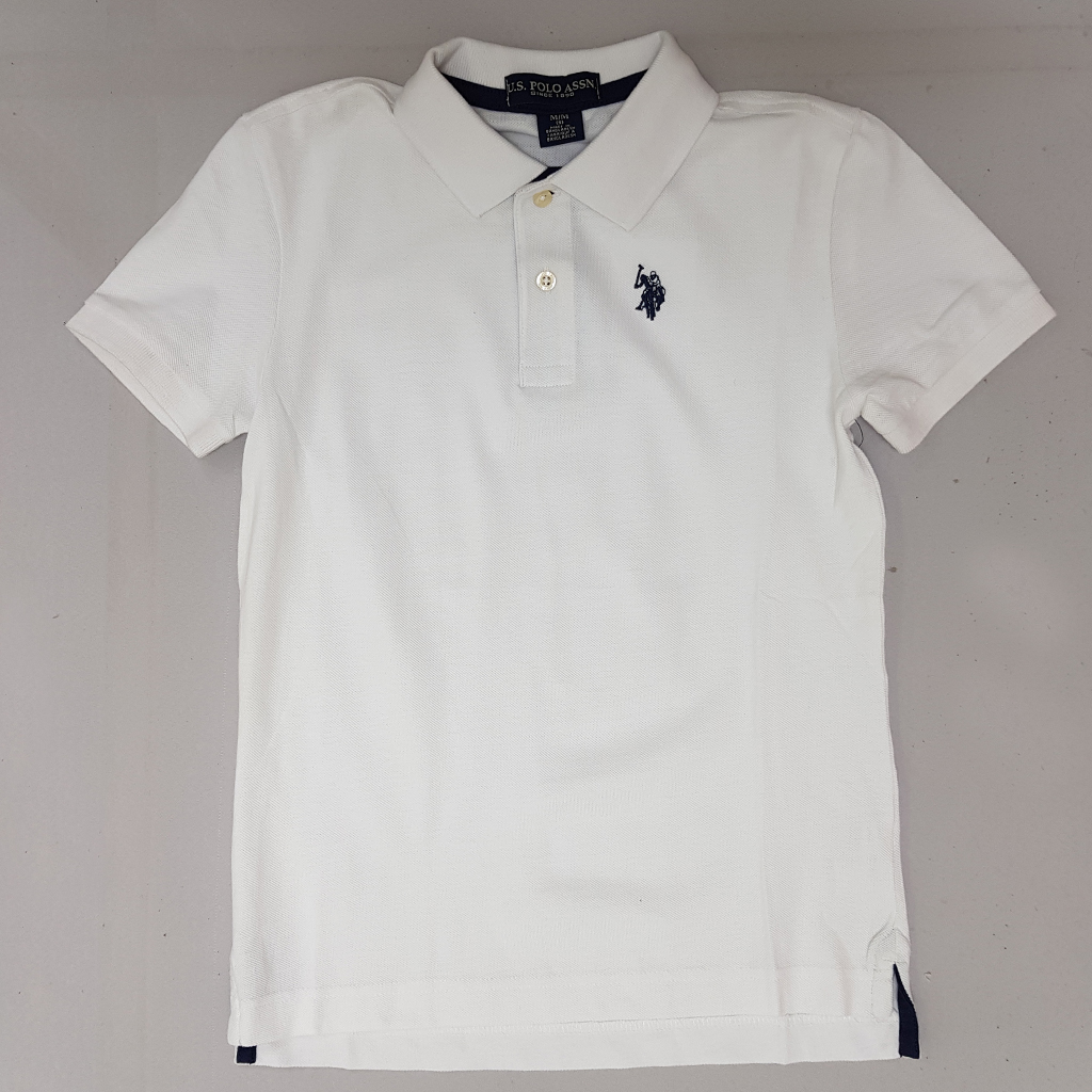 تی شرت یقه دار پسرانه 27612 سایز 4 تا 18 سال مارک US POLO