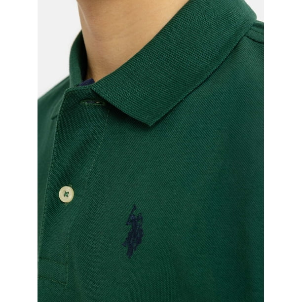 تی شرت یقه دار پسرانه 27612 سایز 4 تا 18 سال مارک US POLO