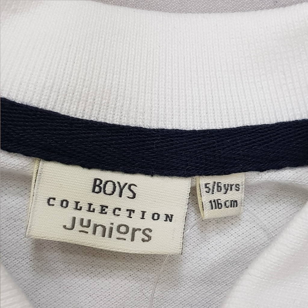 تی شرت یقه دار پسرانه 27343 سایز 1 تا 16 سال مارک JUNIORS   *